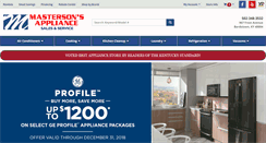 Desktop Screenshot of mastersonsappliance.com